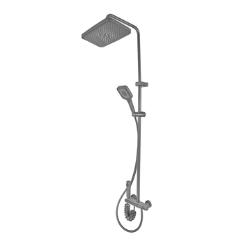 Душова колона зі змішувачем Mixxus Premium MARLIN 009-J GRAPHITE з кнопкою перемикання, 4 режими (MI6831) MI6831 фото