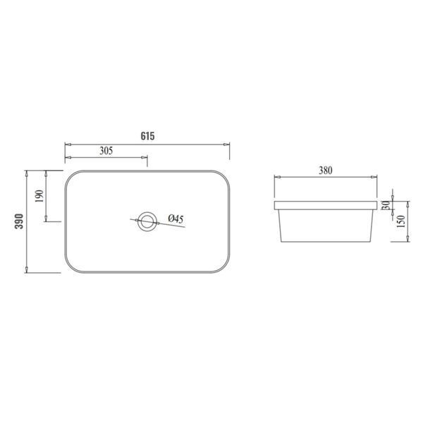 Раковина Qtap Scorpio 615х390х150 White QT1411K491WN SD00053086 фото