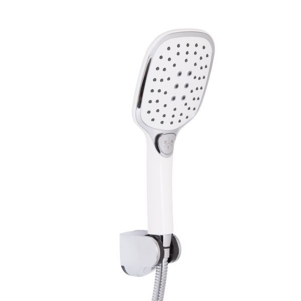 Смеситель для ванны Qtap Grand (c душевым гарнитуром) QTGRAWCR006 Chrome/White SD00039611 фото