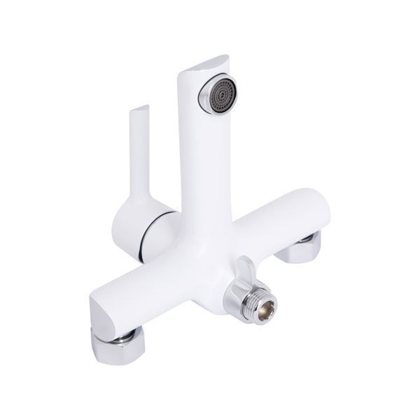 Смеситель для ванны Qtap Grand (c душевым гарнитуром) QTGRAWCR006 Chrome/White SD00039611 фото