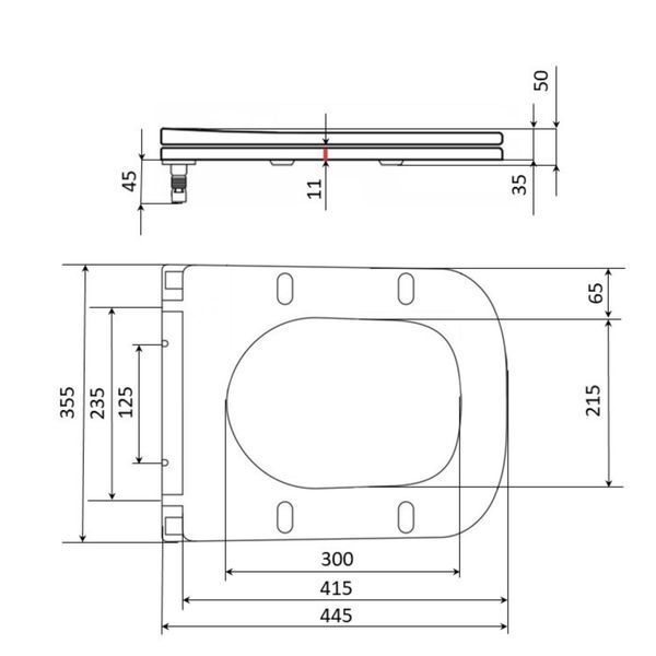 Сиденье для унитаза Qtap Kalao с микролифтом Slim QT08991213AW SD00049380 фото