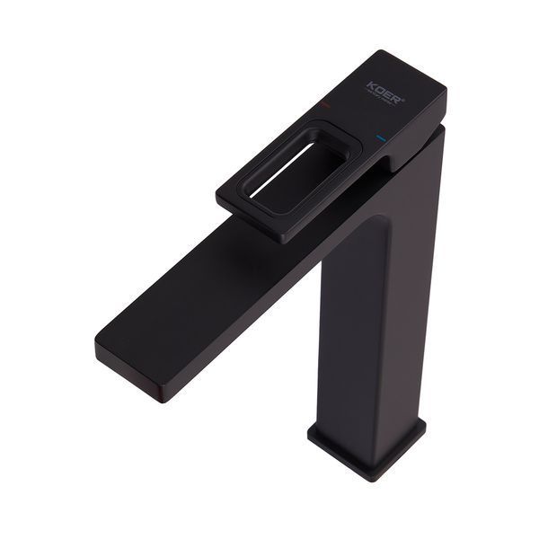 Смеситель для умывальника Koer KB-11009-05 высокий (Цвет черный) (KR3501) KR3501 фото