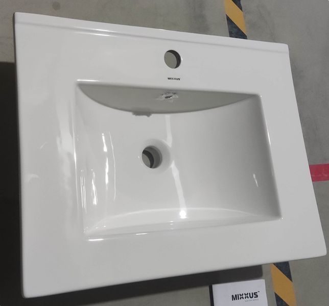 Раковина меблева Mixxus Premium CUBIC-1501 610х460х170mm з отвором під змішувач та переливом (MP6495) MP6495 фото