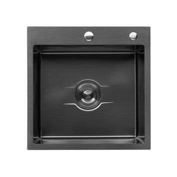 Кухонная мойка Kroner KRP Derby - 5050HM PVD (2,5/0,5 мм) CV027240 фото