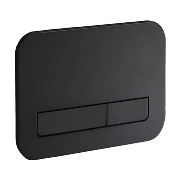Панель змиву Koer KT-0609-05 240x160x7mm пластикова, кнопка лінійна (колір чорний матовий) (KR6131) KR6131 фото