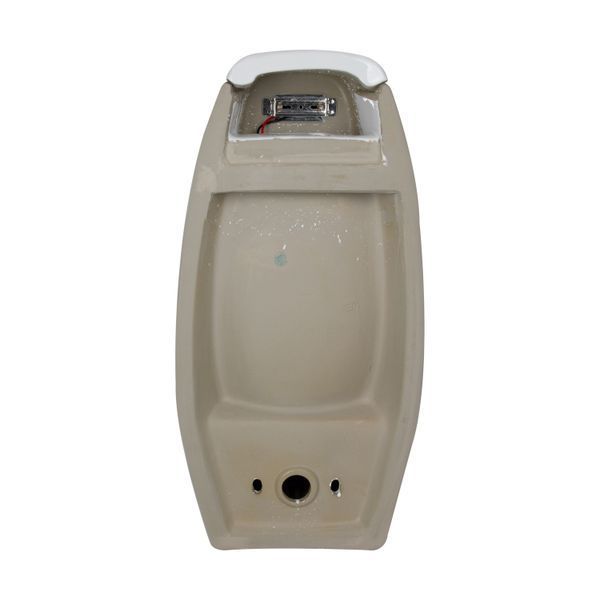 Пісуар підвісний Qtap Stork 350х310х685 мм, White з ІК-датчиком автоматичного змивання, заднє підведення, задній вихід QT1588102HW SD00051931 фото