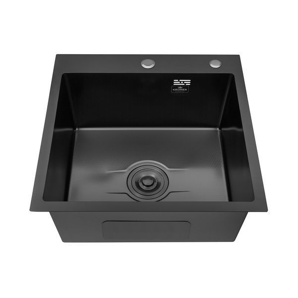 Кухонна мийка Kroner KRP Derby - 5050HM PVD (2,5/0,5 мм) CV027240 фото