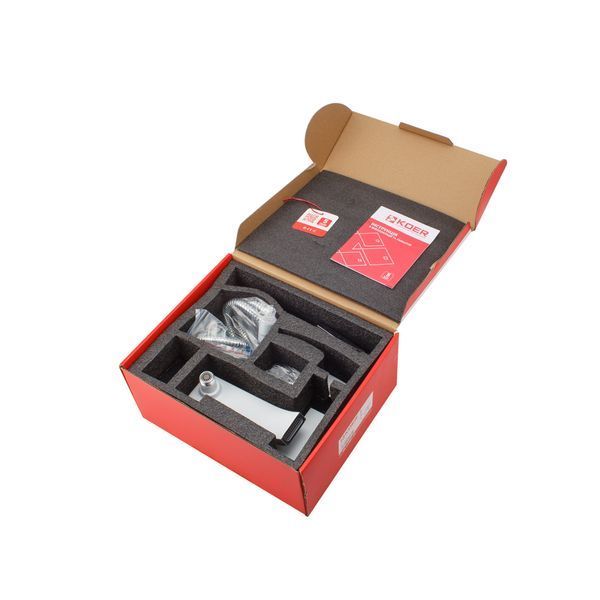 Смеситель для ванны Koer KB-41007-04 с коротким изливом (Цвет хром+белый) (KR5157) KR5157 фото