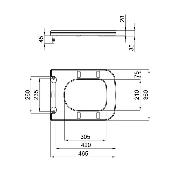 Сиденье для унитаза Qtap (Tern) с микролифтом Slim QT99HXU10W SD00046073 фото