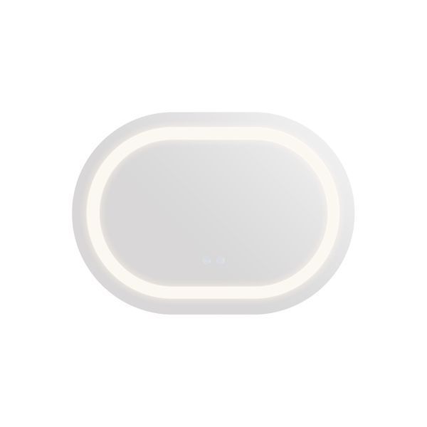 Зеркало Qtap Gemini 600х800 с LED-подсветкой Touch, с антизапотеванием, с диммером, рег. темп. цвета (3000-6500K) QT2578R6080 SD00052321 фото