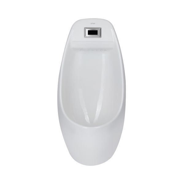 Пісуар підвісний Qtap Stork 350х310х685 мм, White з ІК-датчиком автоматичного змивання, заднє підведення, задній вихід QT1588102HW SD00051931 фото