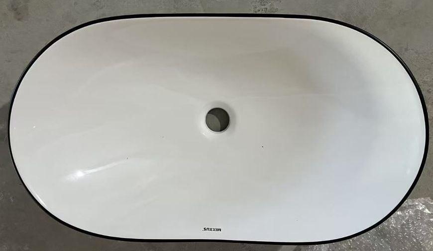 Раковина накладная Mixxus Premium WAVE-0105 EDGE BLACK 620х360х160mm (MP6556) MP6556 фото